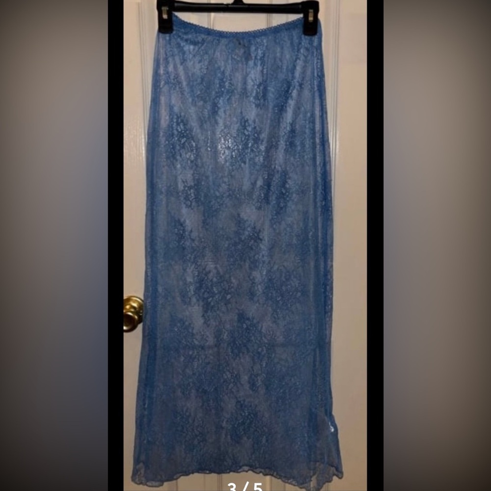 Urban Outfitters Blue Sheer Maxi Skirt - Picture 3 of 6